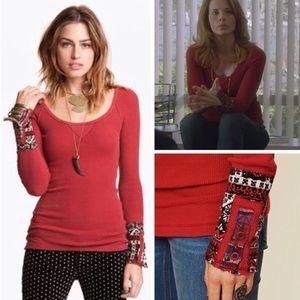 Free People Studded Cuff Thermal FINAL PRICE